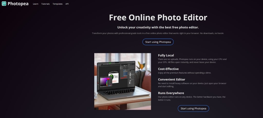 Free Photoshop online