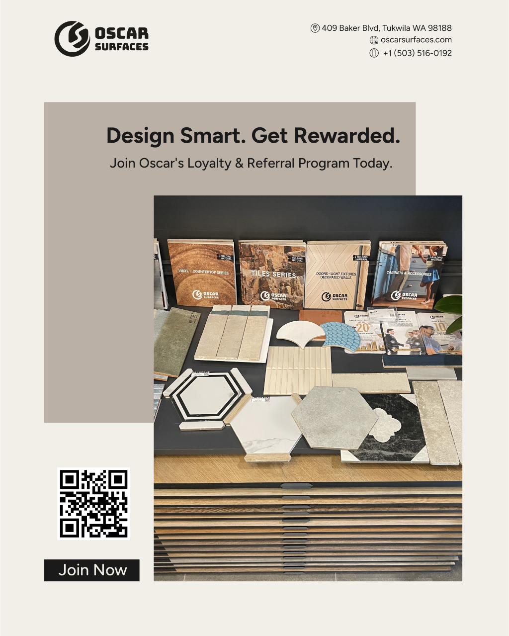 Retail Poster Ideas for Tile & Countertop Showrooms