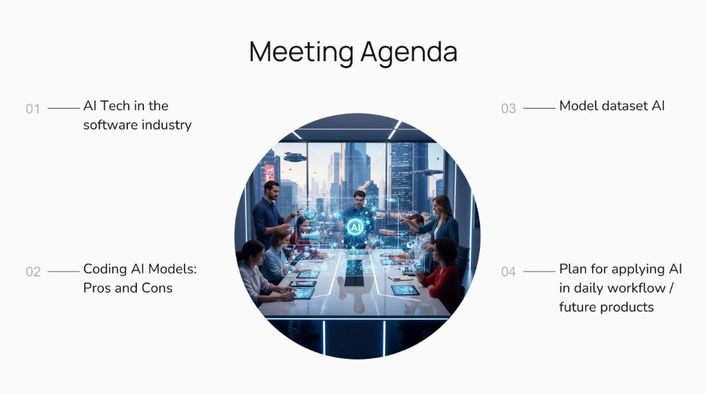 A presentation slide showing a
