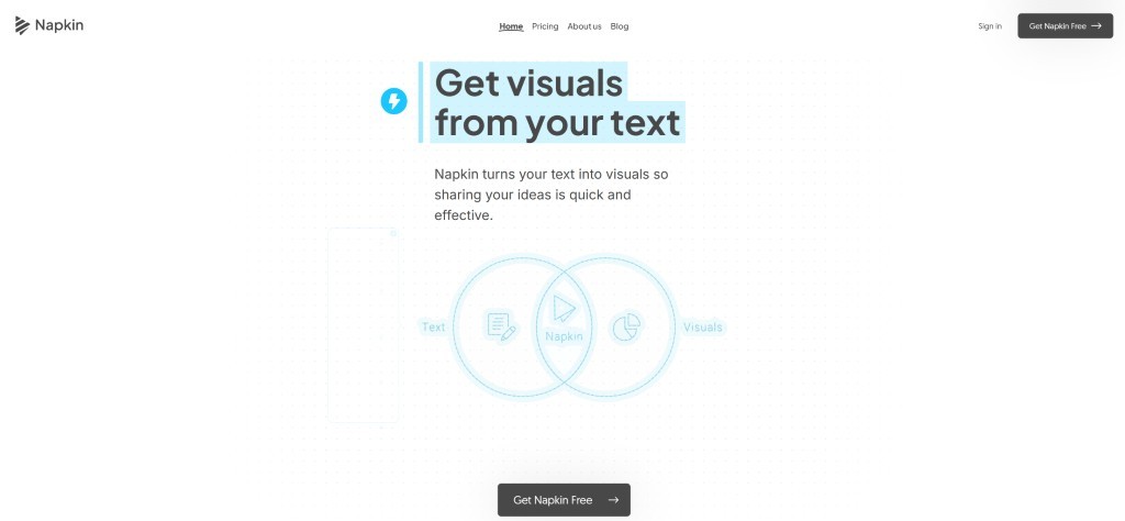 screen shot Napkin AI
