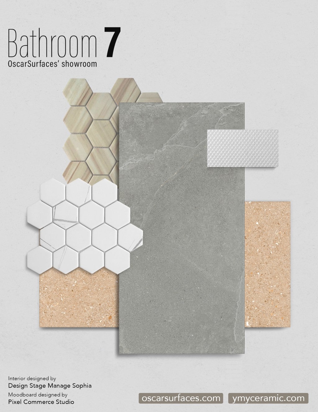 A design mood board for