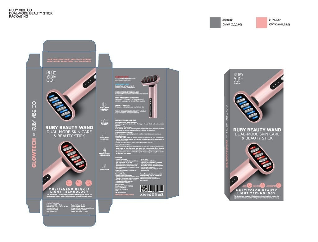 Packaging design for the Ruby Vibe Co