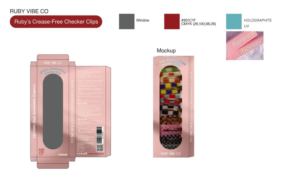 Packaging design for Ruby Vibe Co