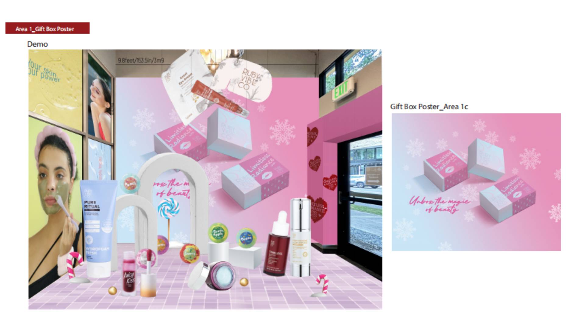 Seattle Pop-Up 3D Design by Pixel Studio for Ruby Vibe Co